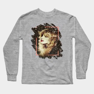 Stevie Nicks-Brush Frame Retro Long Sleeve T-Shirt